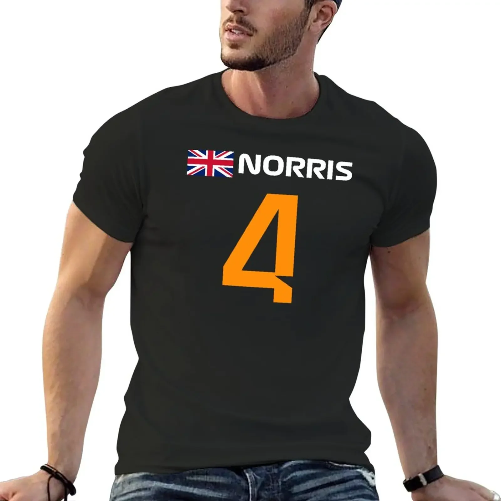 Lando Norris 4 2022 United Kingdom T-Shirt boys whites tops customizeds mens graphic t-shirts hip hop