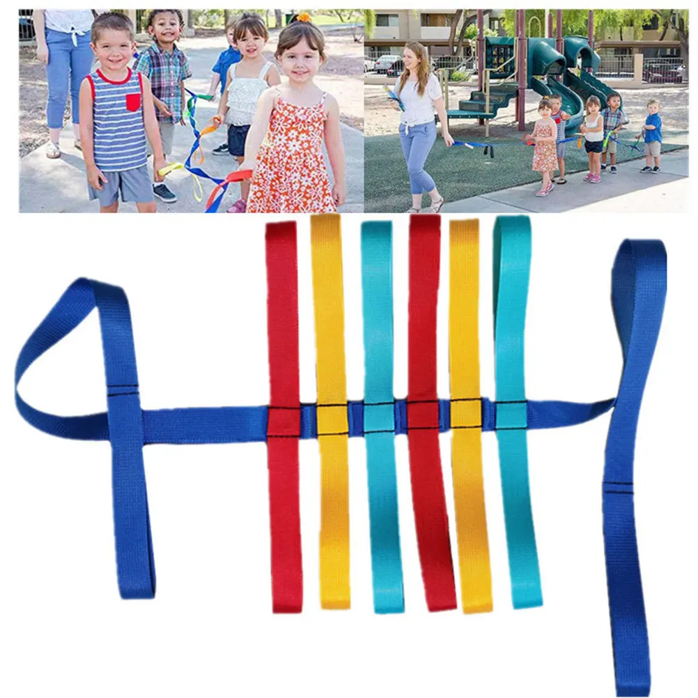 Corde de marche pour enfants d'âge préscolaire, 2 pièces, laisse à main de sécurité pour enfants en bas âge, corde antilost, laisse de poignet de marche en plein air pour groupe
