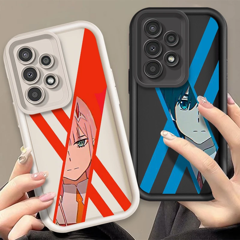 D-Darling In The Franxx Art Anime For Samsung A73 A71 A54 A53 A52 A51 A33 A32 A21S A14 A13 A12 A25 A04 A05 5G Eye Ladder Soft