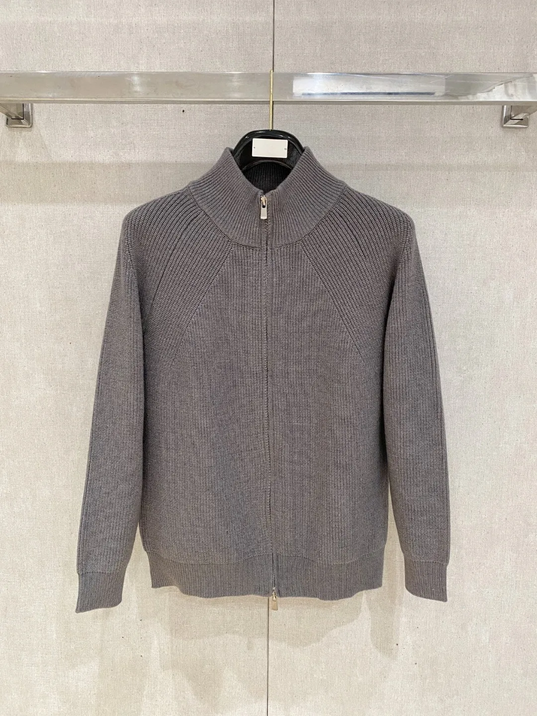 

Осень-зима, мужской вязаный свитер, кардиган, свободный повседневный теплый воротник-стойка, верхняя одежда на молнии, удобная посадка, длинный све...