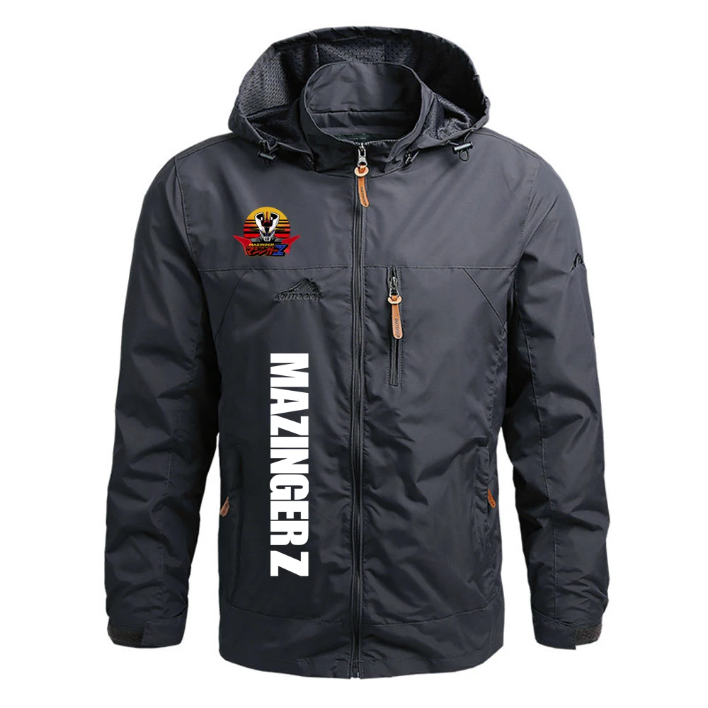 

Mazinger Z Anime 2025 весенне-осенняя ветрозащитная куртка, новая мужская четырехцветная ветровка, уличное пальто на молнии