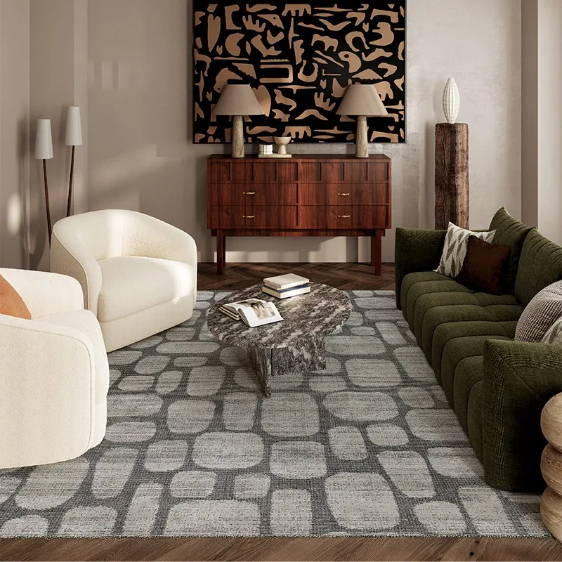Wool living room carpet Italian modern Nordic light luxury villa designer medieval geometry