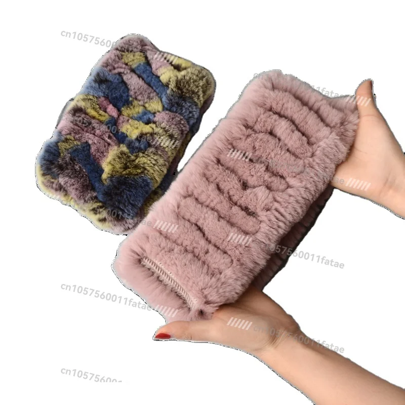 

Модная зимняя вязаная повязка на голову с высокой эластичностью