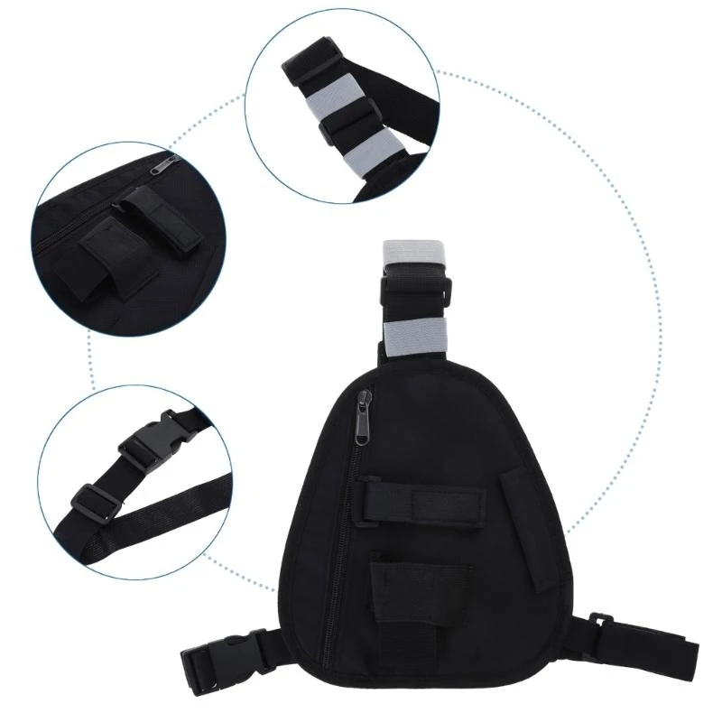 62ka Walkie-Talkie Harness สำหรับ UV5R UV82 สองทางวิทยุสากลไหล่หน้าอกแพ็ค