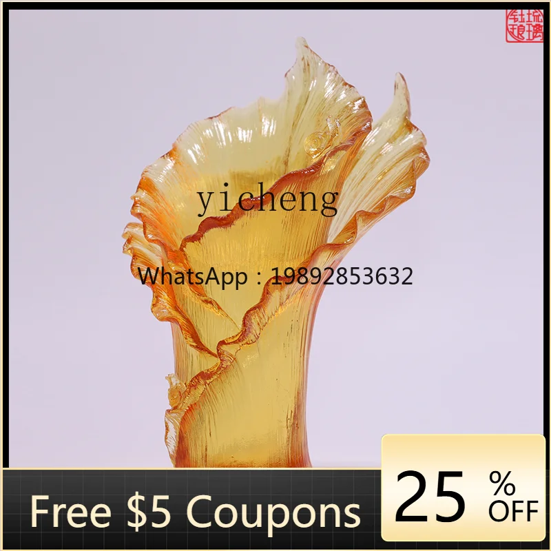 AB LX flower arrangement calla lily petals artistic sense snail vase ornament coffee table entrance