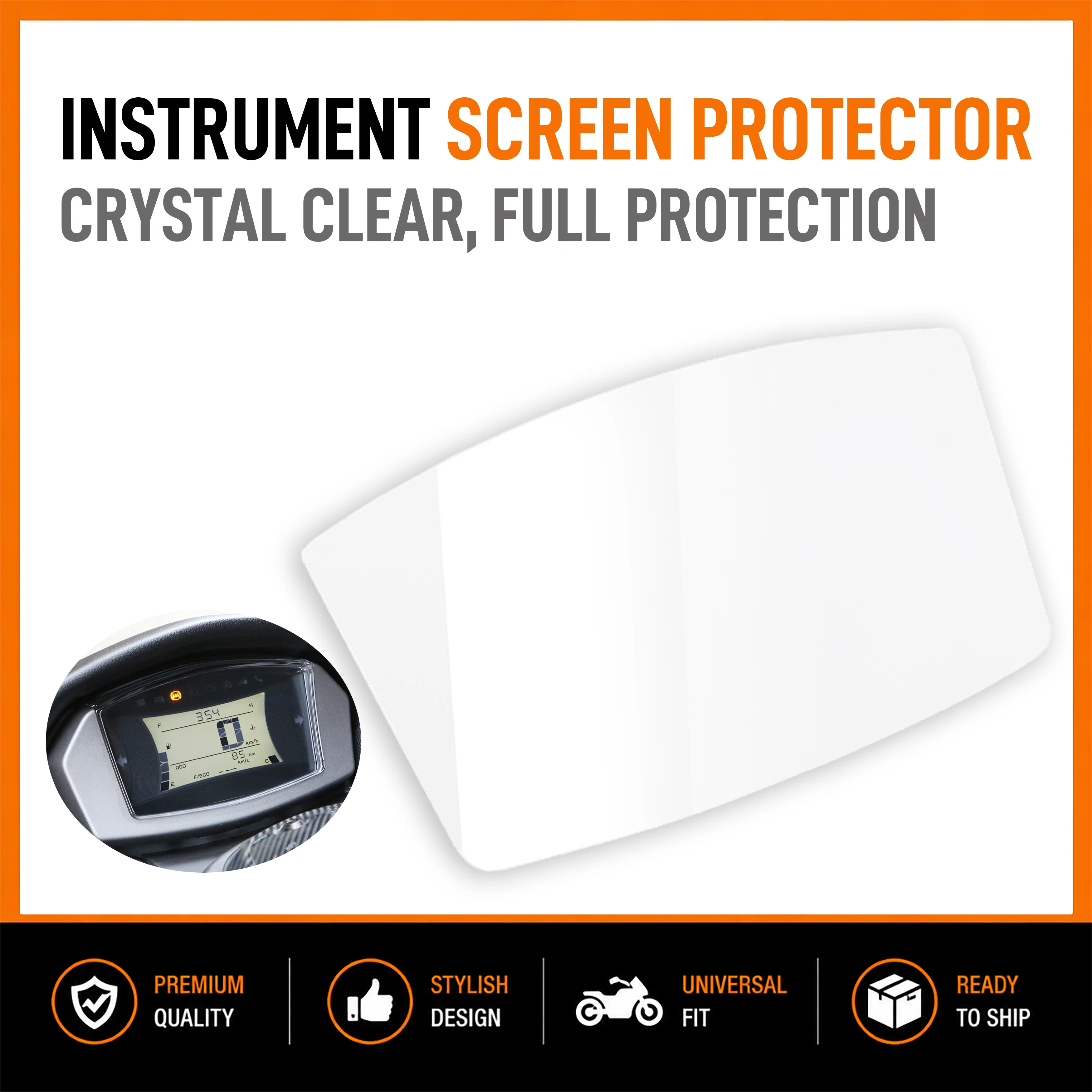 Motorcycle HD TPU Screen Protector Instrument Dashboard Anti-scratch Film For Yamaha NMAX 155 2020-2024 Accessories