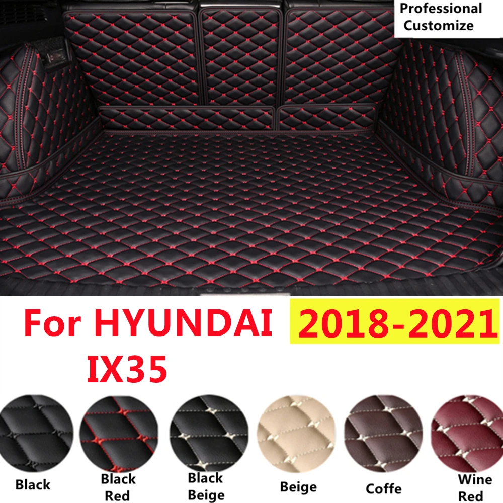 

SJ Custom XPE полный комплект, подходит для Hyundai IX35 2021 2020 2019 2018 года, водонепроницаемый коврик для багажника автомобиля, Задняя подкладка для багажника