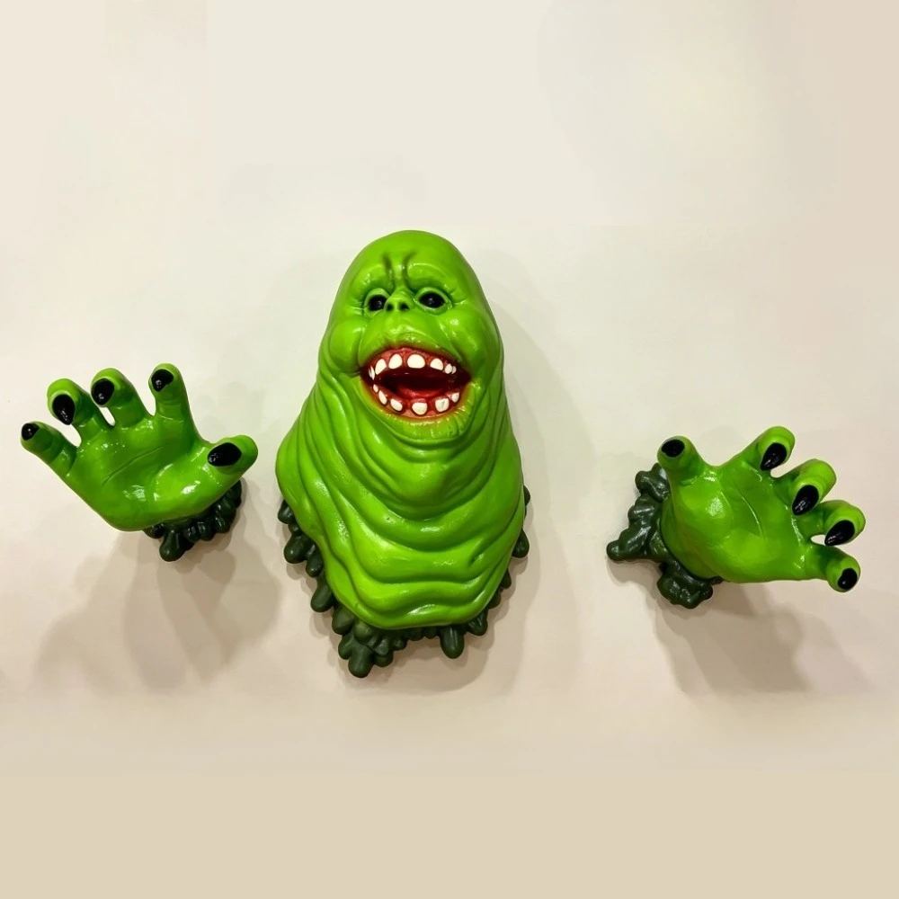 Ghostbusters Slime head hand Resin Wall Stickers Realistic Horror Funny haunted house escape room Wall Hanging Decor Ornament