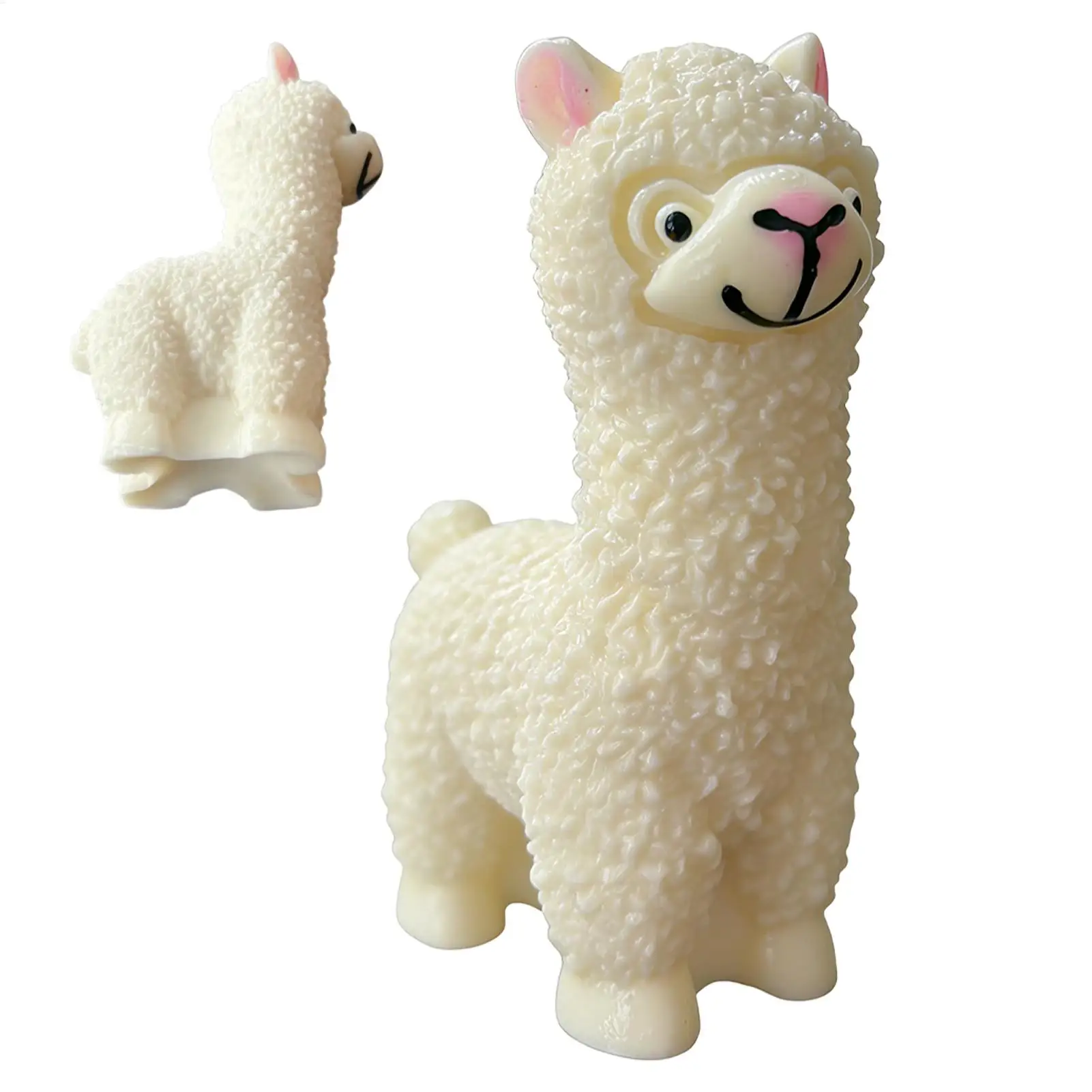 Squeeze Toys Pinch Realistic Alpaca Design Emotional Tool Squeeze Fidget Toys for Stocking Stuffers Christmas Girls Boy Adults