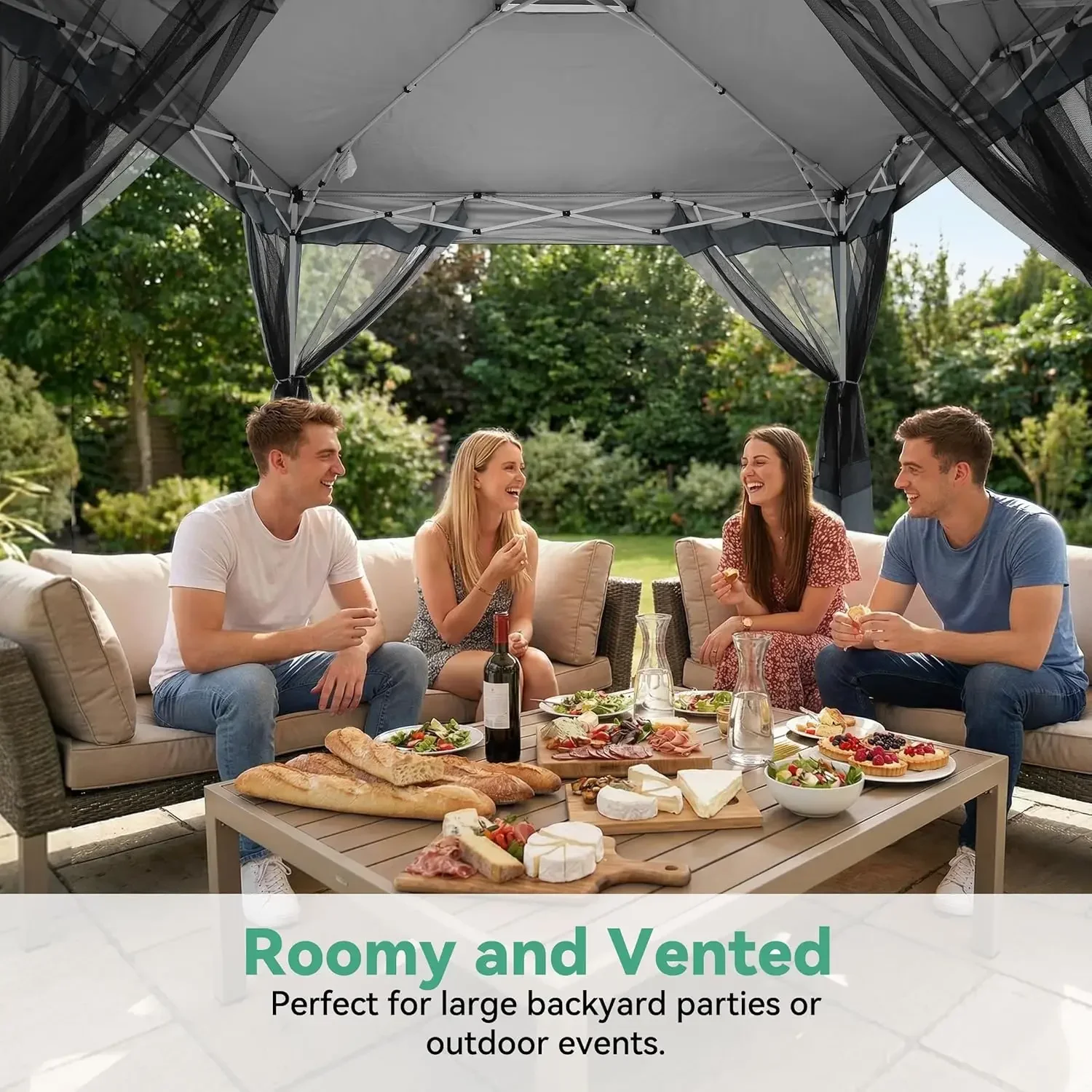 13x13 FT Pop up Gazebo on Clearance - Outdoor pop up Canopy Tent,carpas para Patio, Shelter - Screen Tents with Portable Carry B