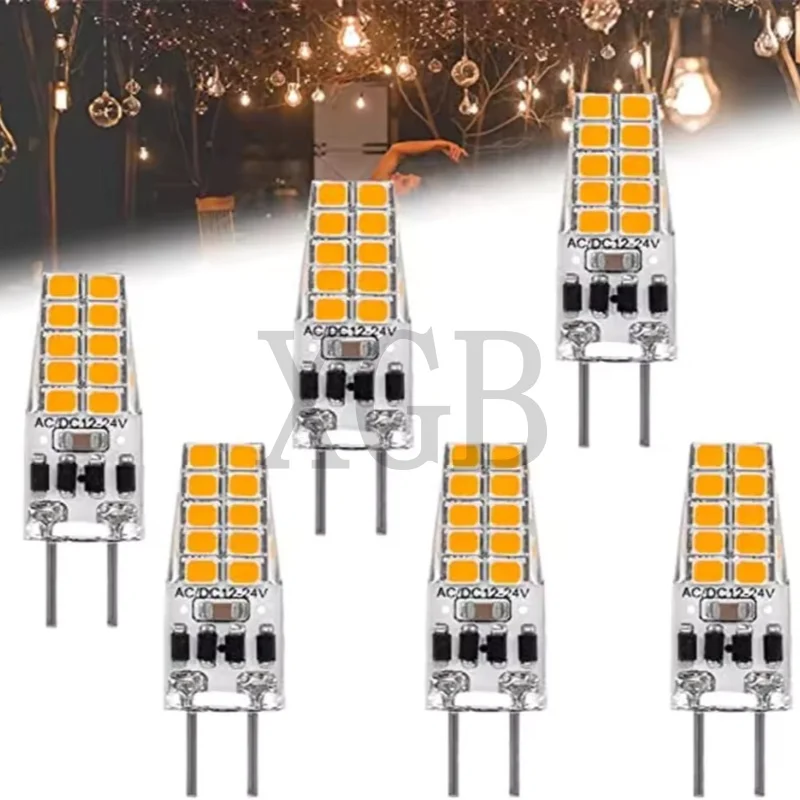 

10pcs G4 LED Bulb 3W 6W AC/DC12V 2835 SMD 10led 20LED Warm/Cold White 360 Degree Angle Chandelier Light Replace Halogen Lamp