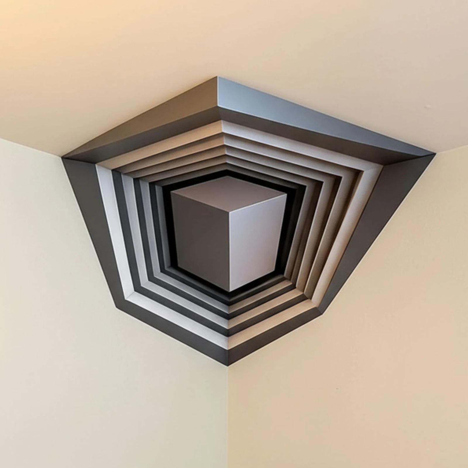 Impossible Corners 3D Art Optical Illusion Corner Wall Decal Illusionary Creative 3D Wall Art Stickers Home Decoration
