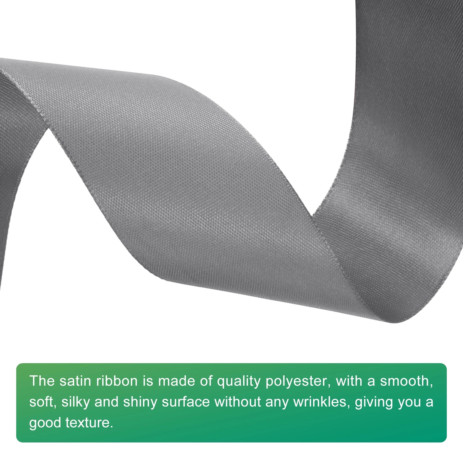 Satin Ribbon, Single Face Polyester Satin Ribbon for Gift Wrapping, Crafts, Wedding Party Decorations, Bow Making