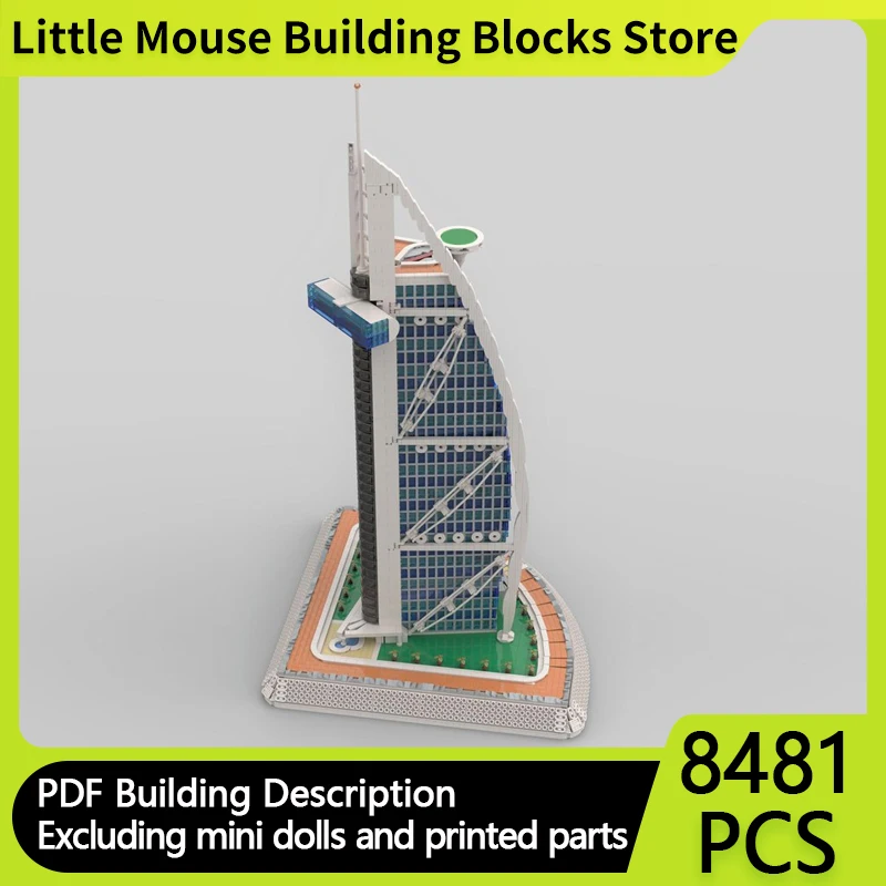 

City Street View Model MOC Building Bricks Sailing Boat Hotel Modular Technology Gifts Holiday Assemble Children Toys Suit