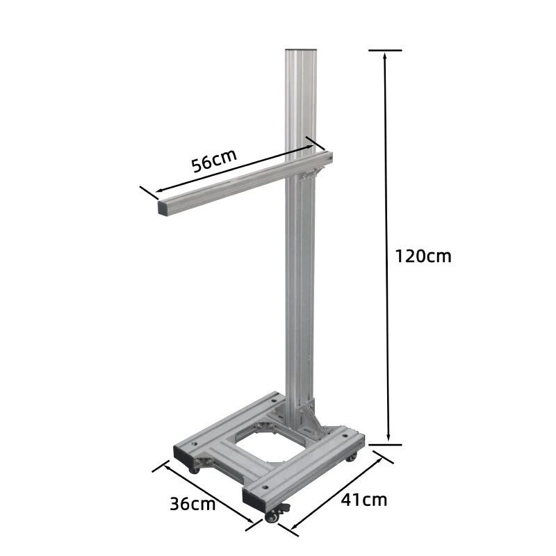 New Demin Coding Machine Accessories Universal Aluminum Profile Floor Bracket for Inkjet Machine Industrial Aluminum Profile