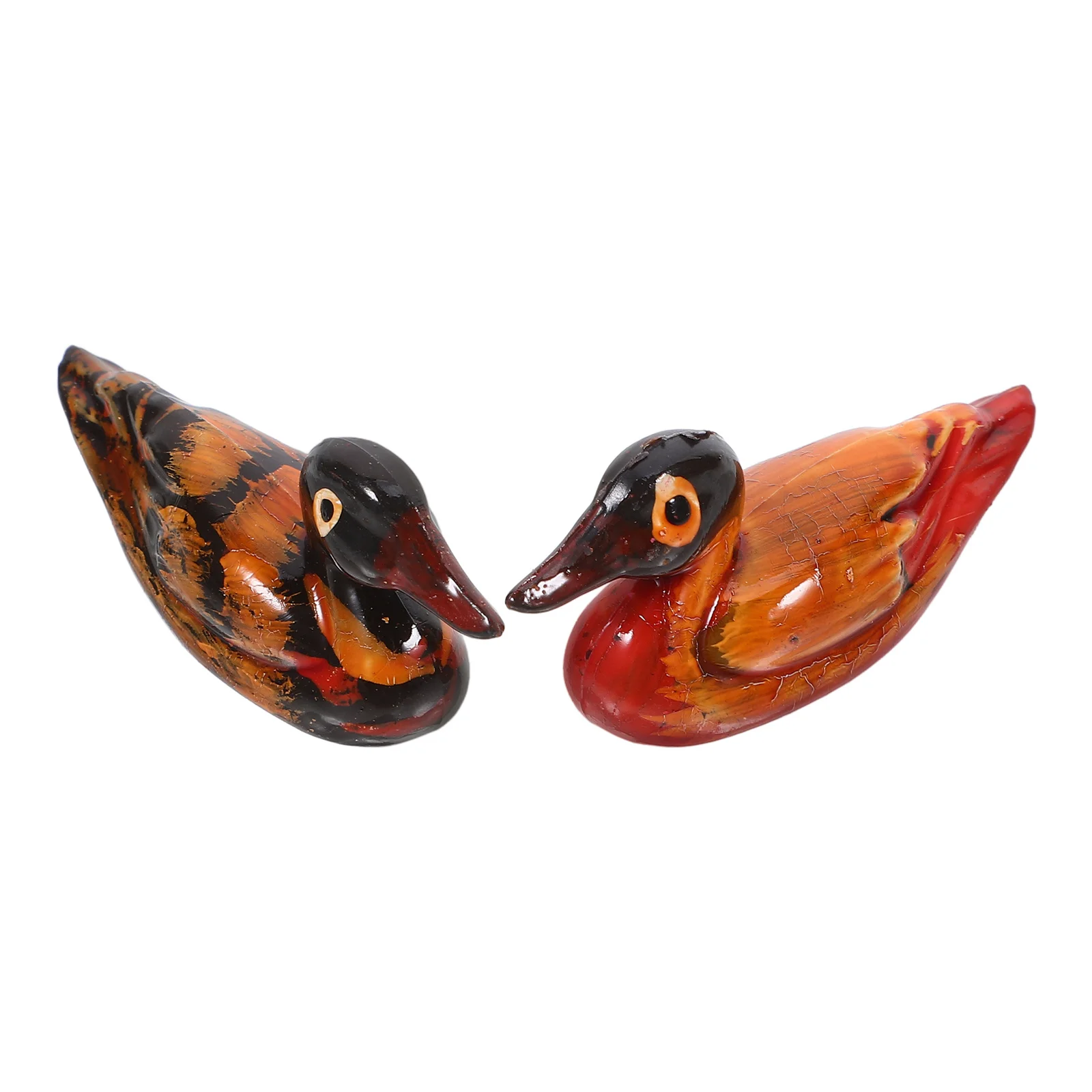 

2pcs 1 Pair Resin Duck Wedding Anniversary Decoration Desktop Sculpture Home Decor Love Birds Statue Ornament