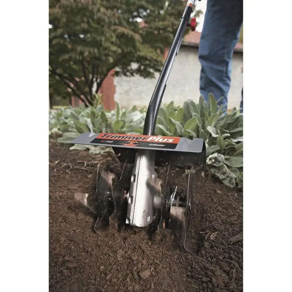 TrimmerPlus GC720 Cultivator Heavy-Duty Gearbox 8 นิ้วเหล็ก Tines Garden Soil Tiller สิ่งที่แนบมา