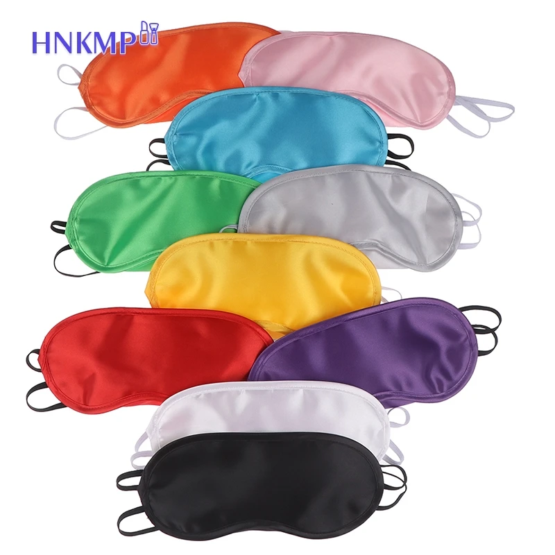 1Pcs Eyeshade Sleeping Eye Mask Cover Eyepatch Blindfold Solid Portable New Rest Relax Eye Shade Cover Soft Pad