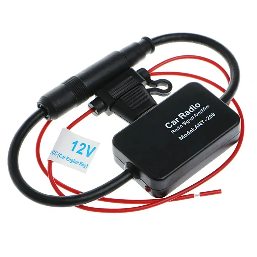 Amplificador de señal de antena de coche de señal de Radio FM Universal conjunto de mejora antiinterferencias AM accesorios de amplificador electrónico automático 12V