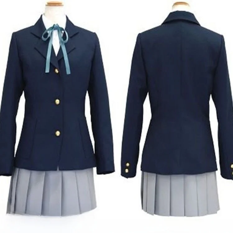 《Custom Size》Anime K-On Yui Hirasawa School Uniform Cosplay Costume Any Size