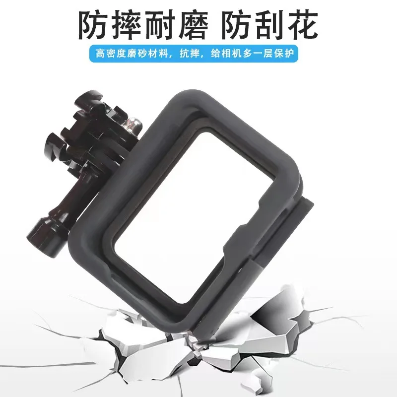 حافظة إطارية واقية لكاميرا GoPro Hero 9 10 11 غطاء حدودي لكاميرا الحركة السوداء وكاميرا الفيديو وحامل الوصول إلى الكاميرا