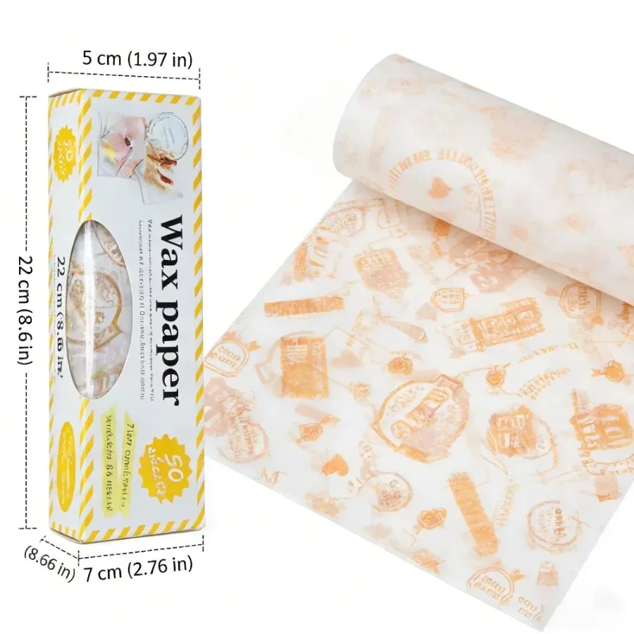 Multi-Purpose Reusable Pad Paper, Oil-Proof & Non-Stick Paper for Baking, Cooking, Packaging & Crafts (Yellow) - Image 6