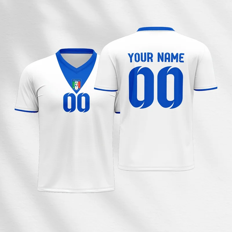 ملابس تدريب كرة القدم المخصصة تي شيرت برقبة على شكل حرف V للبالغين والمراهقين قمصان نادي الفريق المخصصة وملابس رياضية متطابقة للعائلة #1