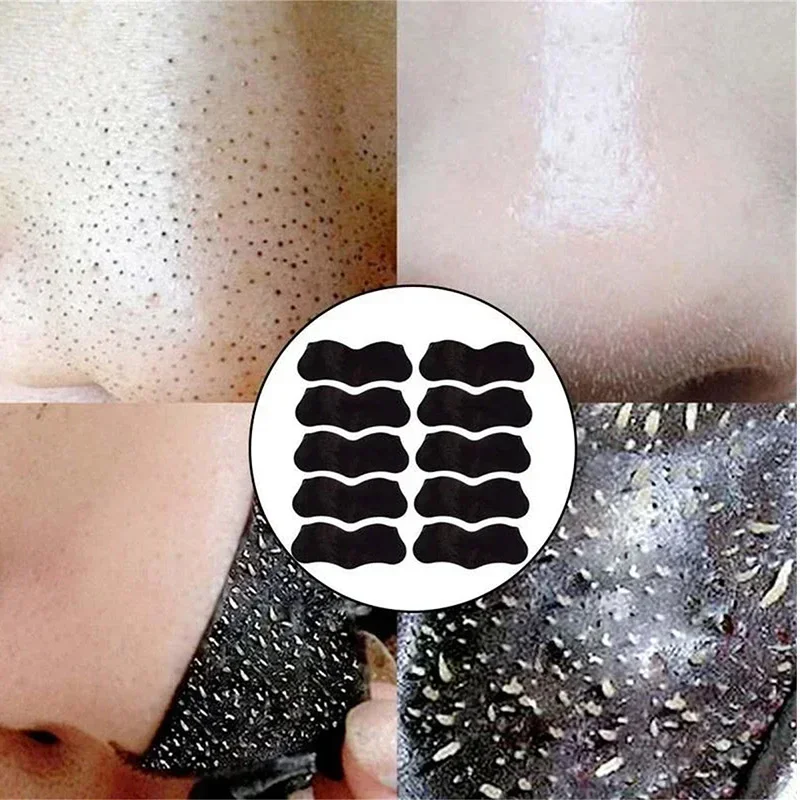 Bamboo Charcoal Blackhead Remover Mask Black Dots Spots Acne Treatment Mask Nose Sticker Cleaner Nose Pore Deep Clean Strip