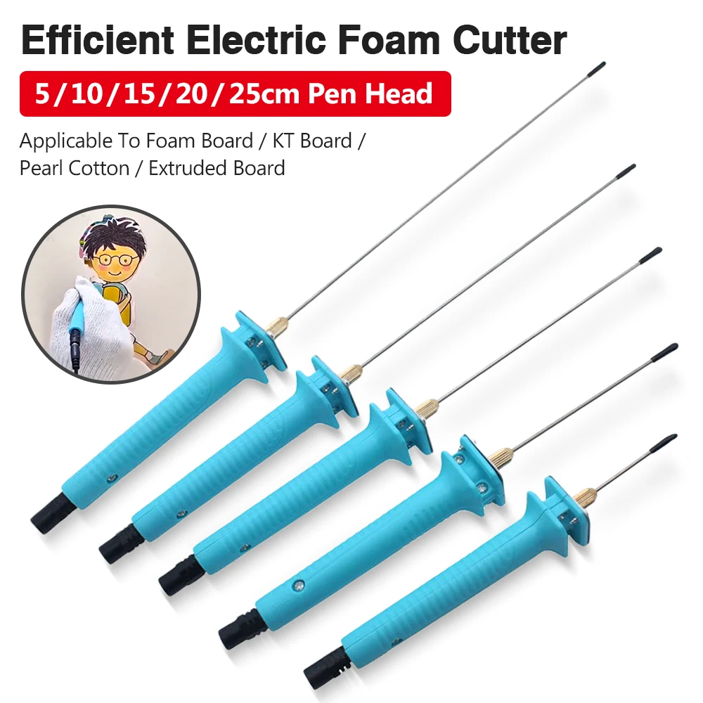 Máquina Elétrica de Corte de Espuma com Fonte de Alimentação Caneta de Cortador de Poliestireno Temperatura Ajustável Eua ue Plug cm 25 cm 12v