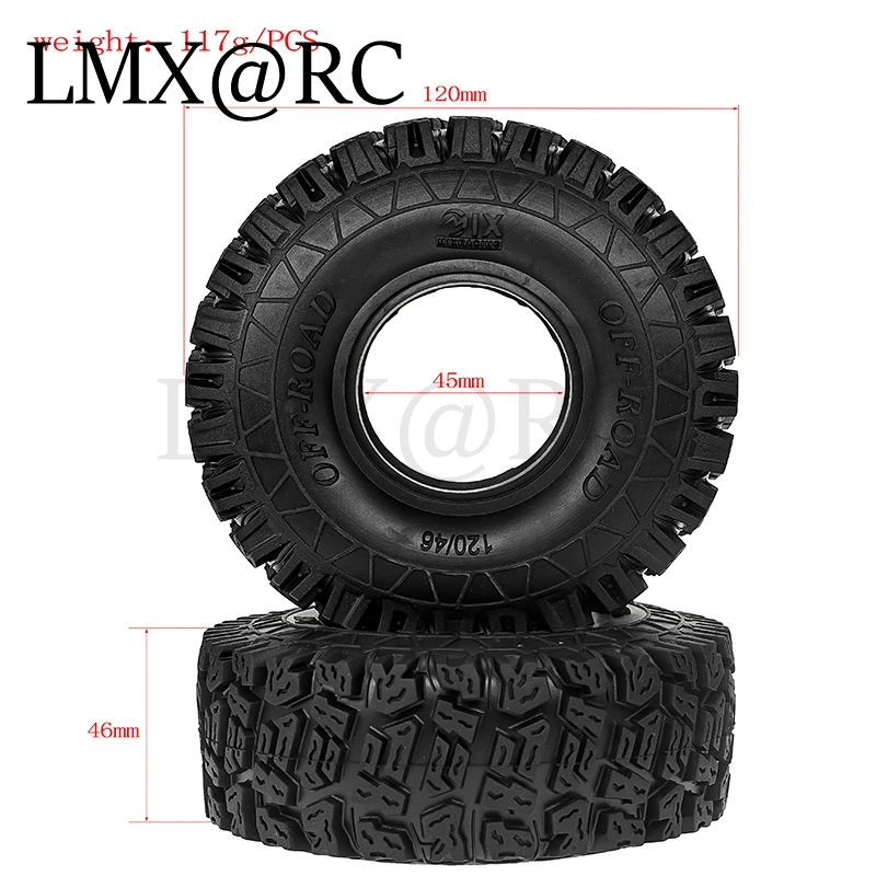 4 stuks 120mm 1.9 "Metalen Beadlock Velg Rubber Band Set voor 1/10 RC Crawler Auto Traxxas TRX4 RC4WD D90 Axiale SCX10 II III MST