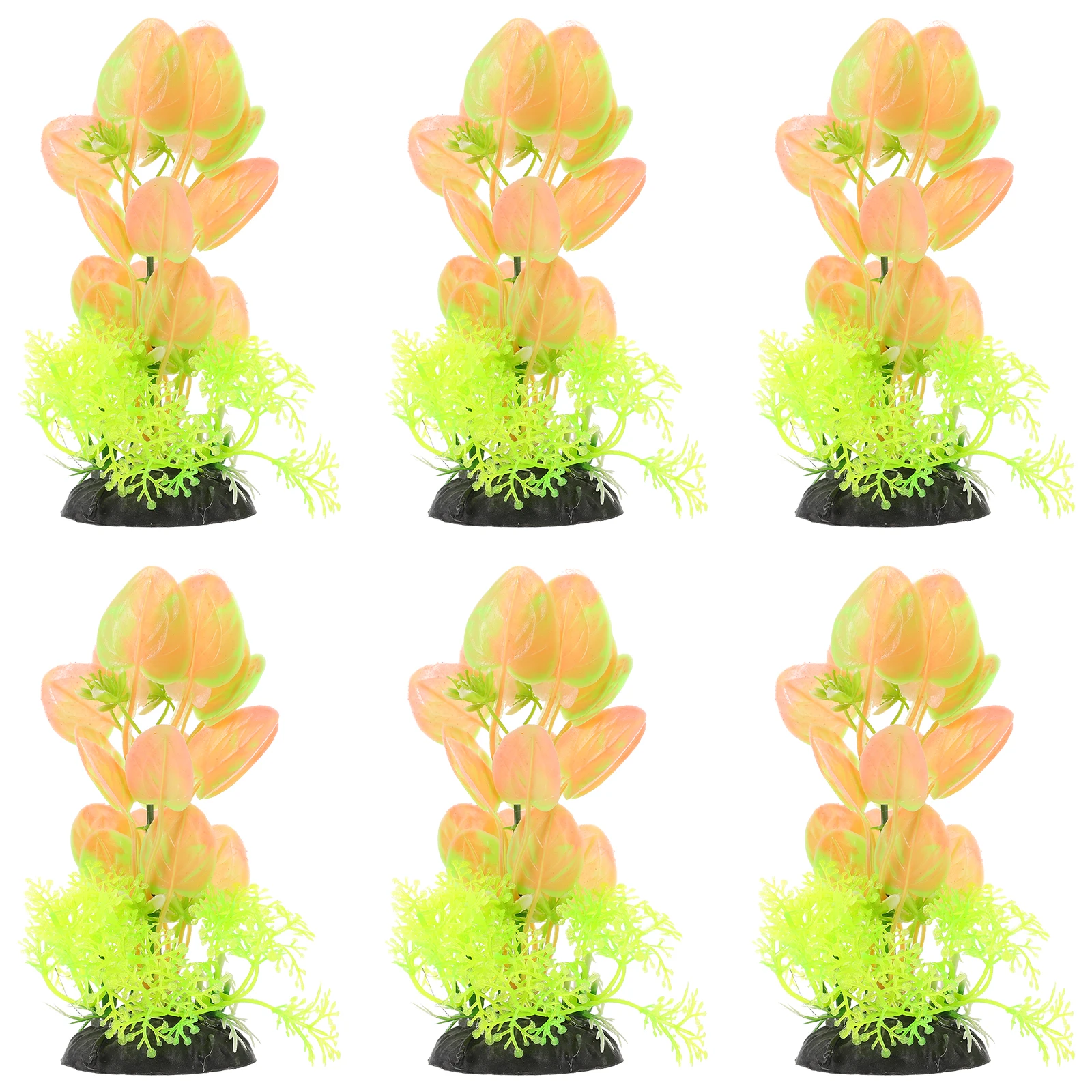 

6 Pcs Artificial Aquarium Plants Decorative Fake Fish Tank Grass Seaweed Accessories Plastic Pet SuppliesAquariumDecor