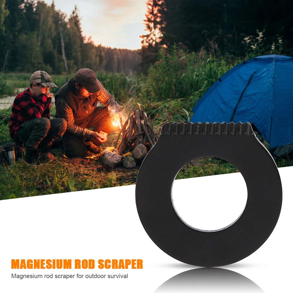2/1PCS Outdoor Camping Schaber Edelstahl Tragbare Feuerstein Ausrüstung Multifunktionale Stein Feuer Starter Outdoor Survival Tool
