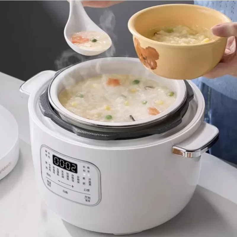 Automatic Mini Rice Cooker and Pressure Cooker, 2024 New Version, Household Portable Two-in-One Electric Cooker