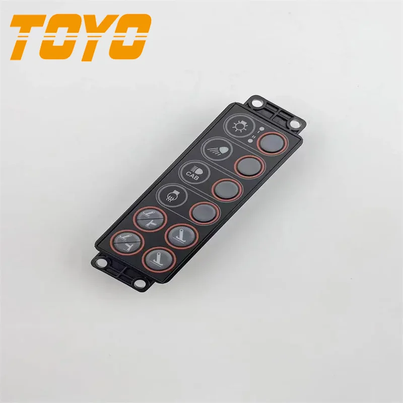 21Q4-22181 Controlador de farol ToyoMonitor Interruptor de membrana para Hyundai R220-9 R320-9