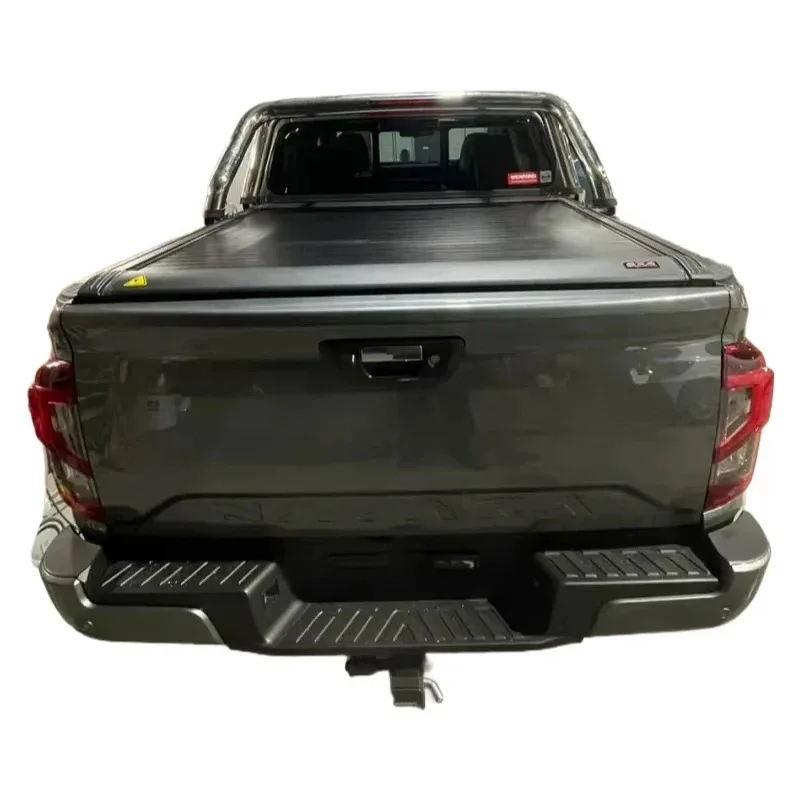 

Retractable Truck Bed Tonneau Cover Electric Operation Aluminum Alloy Locking Waterproof No-Drilling Installation