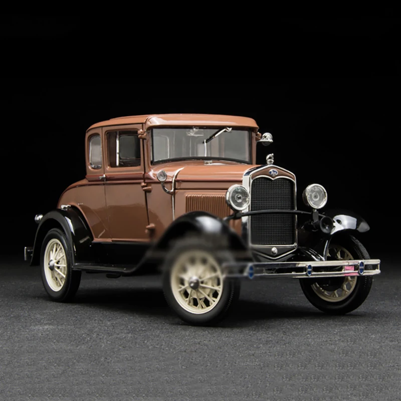 1:18 Scale 1931  A Car Model Full-open Door Diecast Alloy Metal Vintage Vehicle Toys Adult Collection Gifts Display Decoration