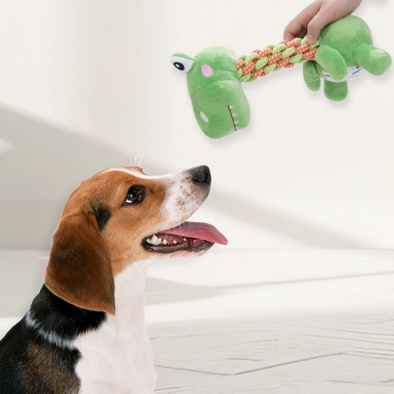 

Dog Toys Self-Help Relief Bite-Resistant Rope Knot Teething Sounding Medium and Large Dogs Pet Supplies pet toys