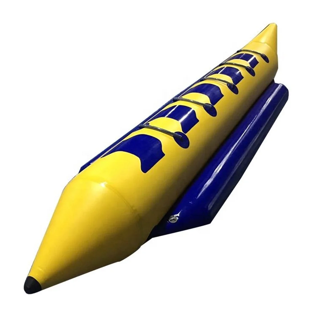 

New Heavy-Duty Inflatable Towable Booster Tube Banana 3 Riders Towable Tube For Adults And Child Towable Water Sports Boat
