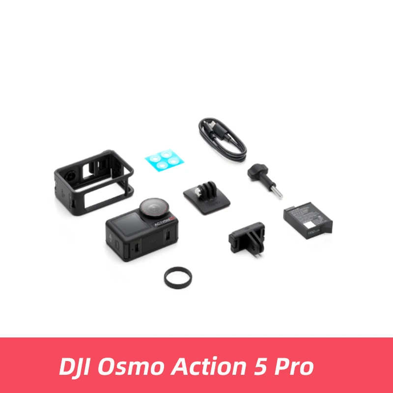 DJI Osmo Action 5 Pro 1/1.3″ sensor, 4 uur verlengde batterijduur, dubbele OLED high-brightness touchscreens, DJI Osmo Action 5 Pro