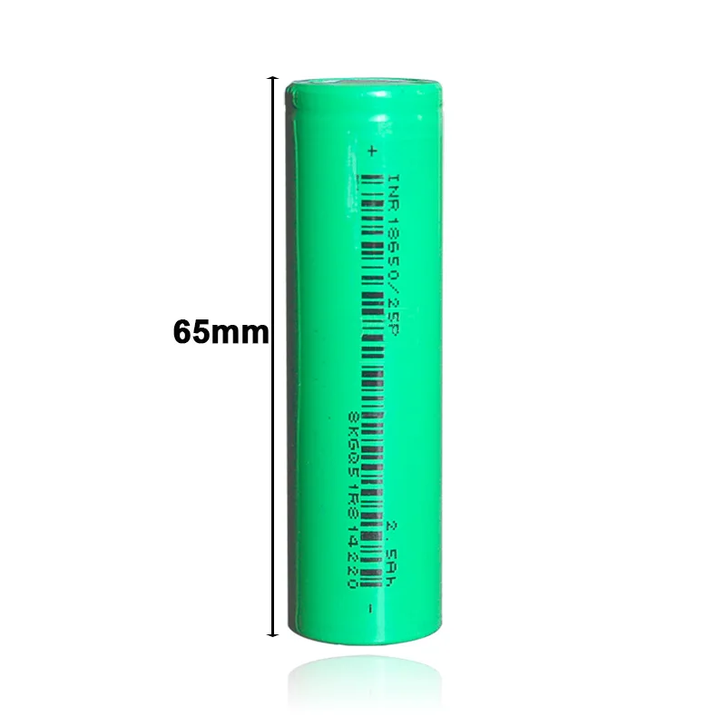 1 pc 18650 batteria al litio per veicoli elettrici strumento elettrico 3.7V 2500mAh 30A scarica batterie ricaricabili agli ioni di litio