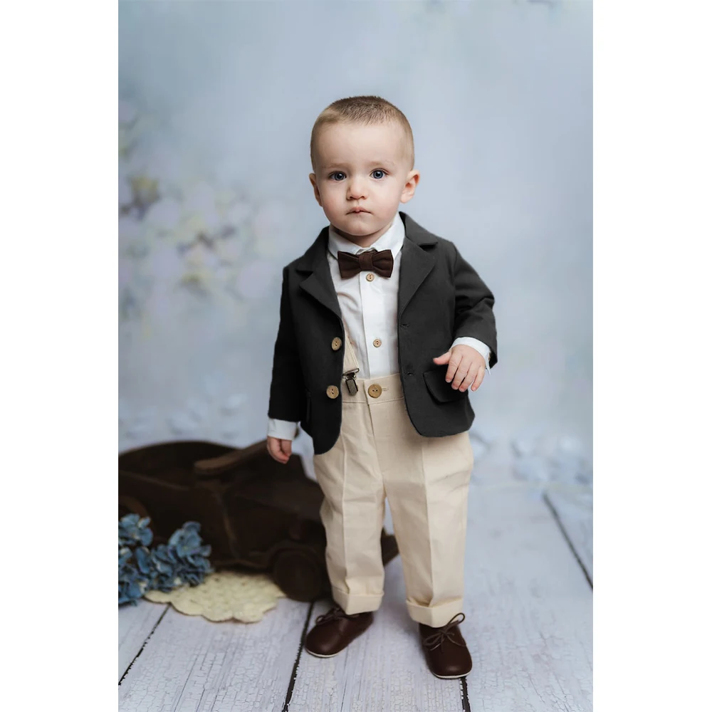 Newest Baby Boy Suit Blazer Infant Birthday Photography Tailor-made Fashion Jacket Children Party Custom Slim Fit Costume 1Piece