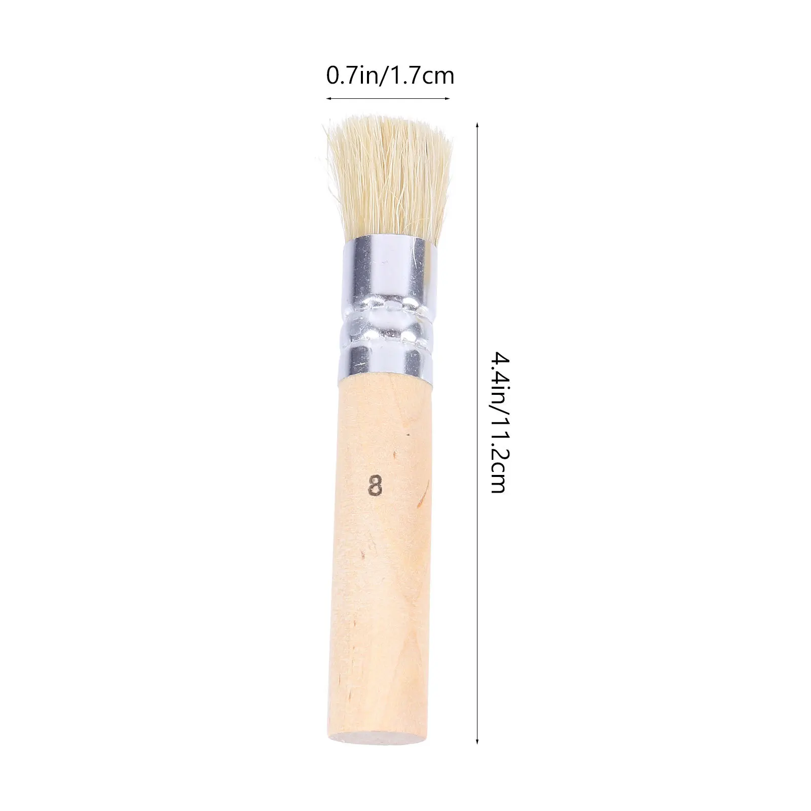 مجموعة فرشاة استنسل خشبية بشعيرات طبيعية لمشاريع رسم الحرف اليدوية ذاتية الصنع بألوان مائية وزيتية من قماش الأكريليك #2