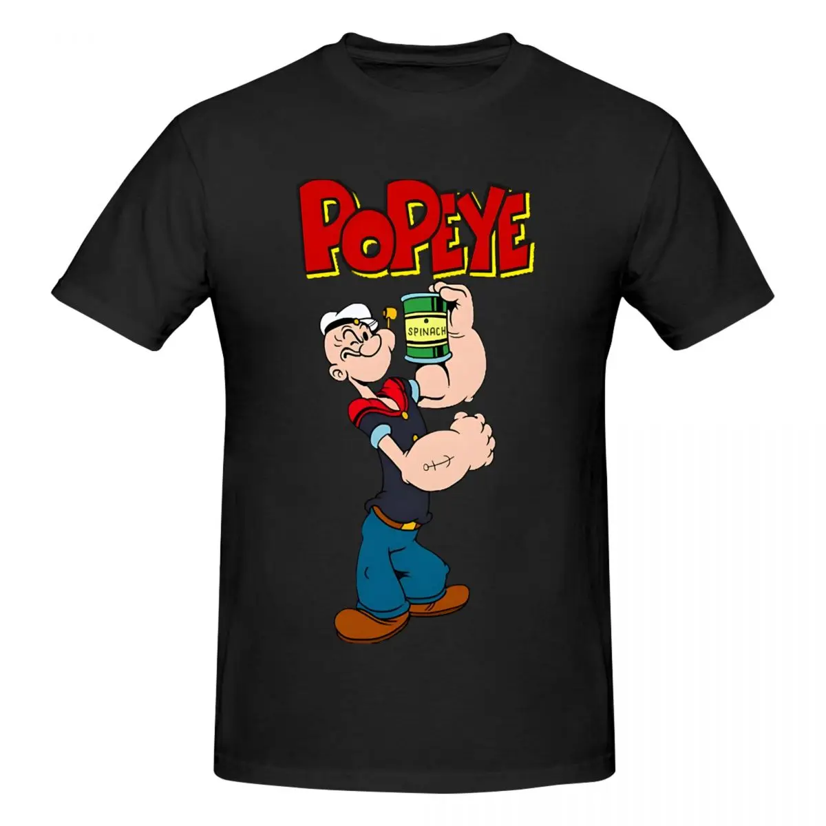 Men\'s T-Shirts Popeye SIR Novelty Cotton Tees Short Sleeve Pd-Popeyes T Shirts O Neck Clothing Adult