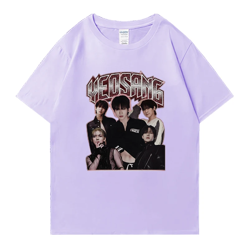 ATEEZ groupe YEOSANG Vintage Y2k t-shirt hommes femmes tendance surdimensionné manches courtes T-shirts été nouveau unisexe 100% coton vêtements