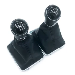 5/6 Speed Gear Shift Knob Lever Stick Pen Gaiter Boot Cover For Volkswagen VW Passat B7 2011 2012 2013 2014 2015 Car Styling