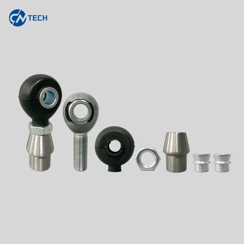 بوصة Heim Joint 1/2-20، 5/8-18، 3/4-16، 7/8-14، نهاية القضيب + فاصل + حذاء مطاطي (نمط قديم) + صامولة مربى + كيس قابل للحام #2