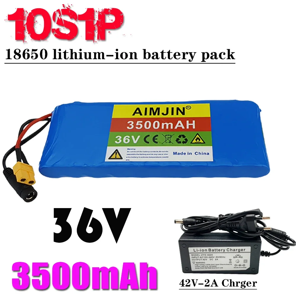 18650 Rechargeable high-quality 10S1P 36V 3500mAh Lithium Battery Pack 20A High Power 3.5Ah Suitable for Built in BMS