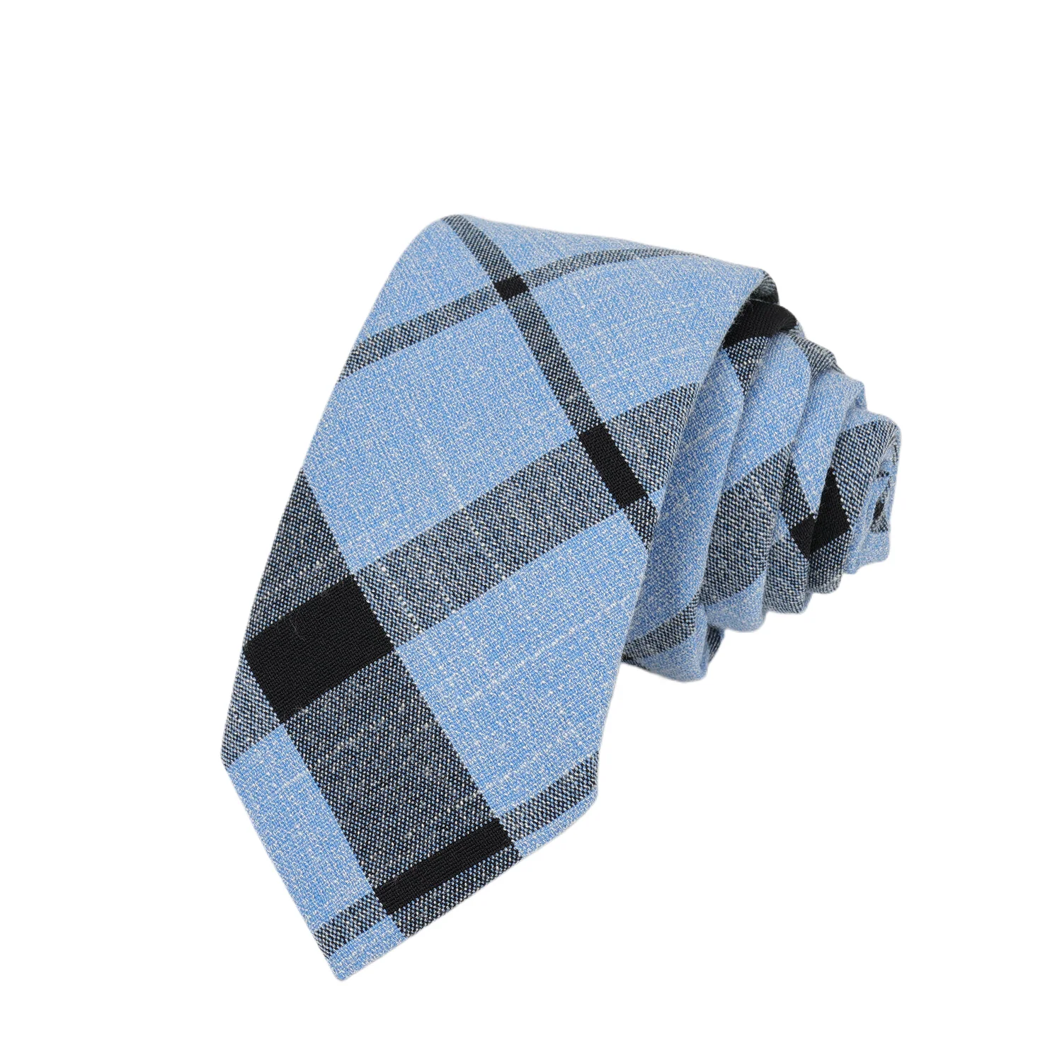 Baumwoll-Krawatten mit Karomuster für Herren und Damen, lässige weinrote gestreifte Krawatte für Hochzeiten, Partys, Jungen und Mädchen, schmale 6 cm Krawatte, Gravatas – Detail 9