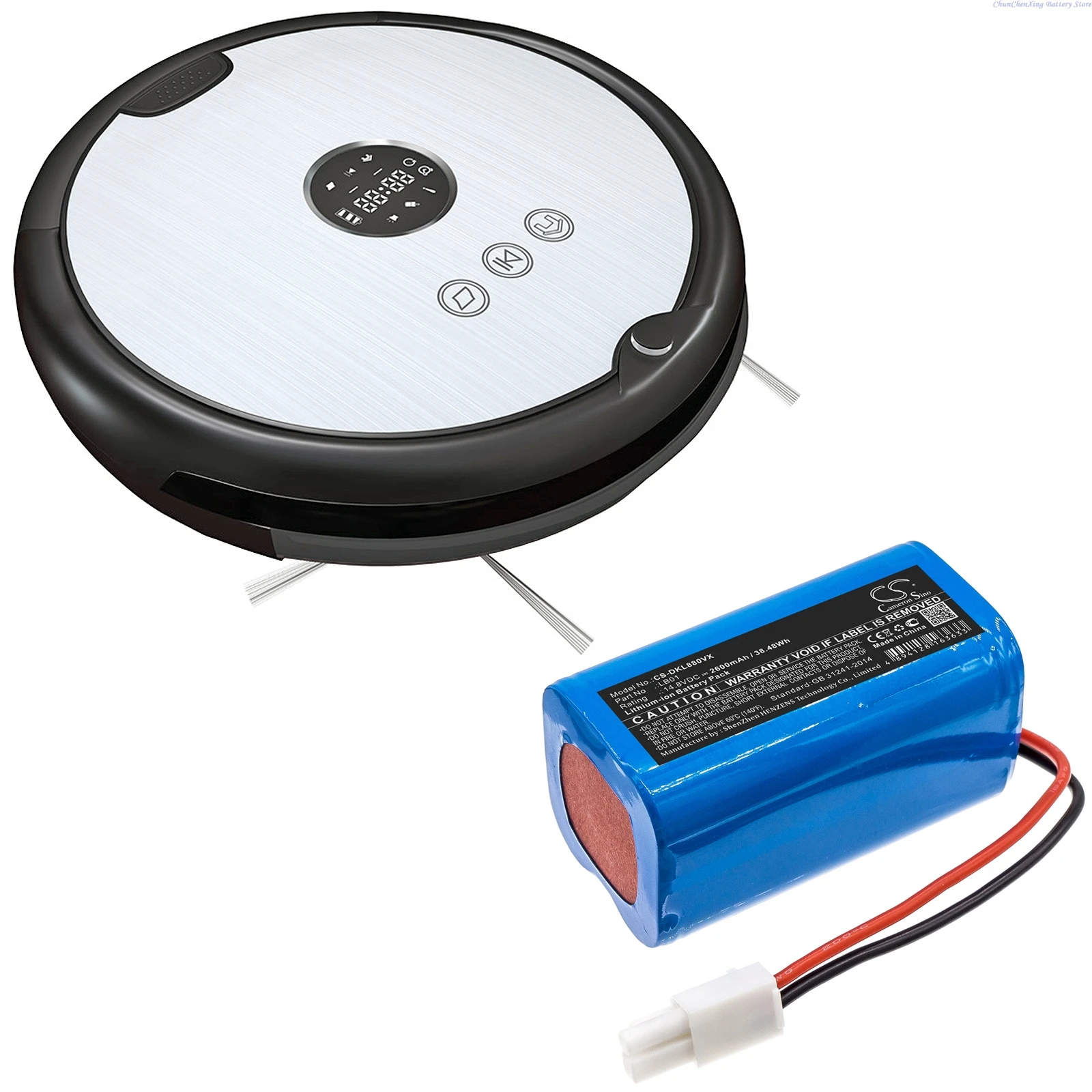 

14.8V 2600mAh Vacuum Cleaner Battery LB01 for Donkey DL880 +TOOL