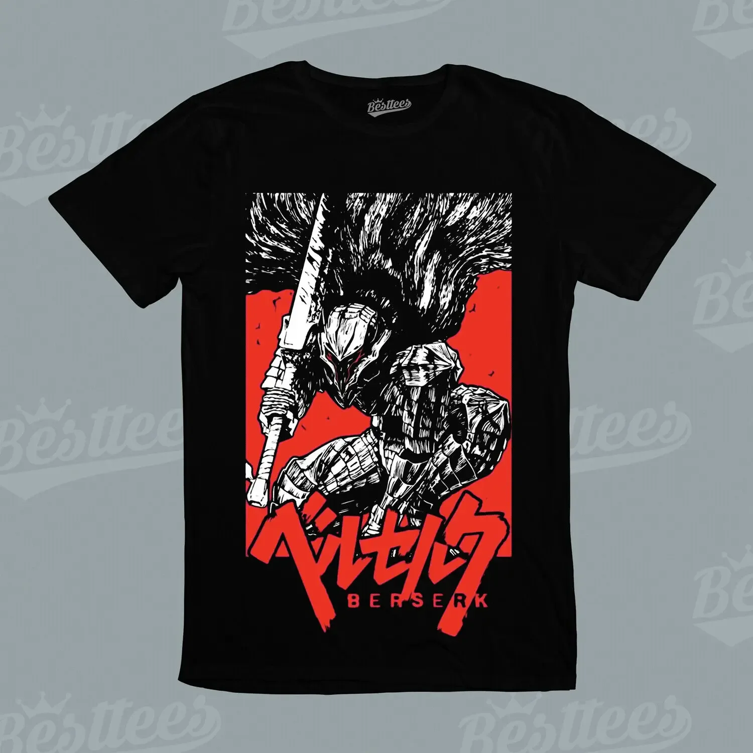 

Men/Women/ Japanese Anime Manga Berserk Dark Fantasy Swordsman Tee T-Shirt